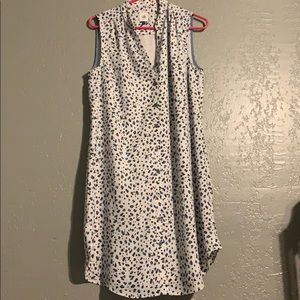 CAbi Camilla Leopard Print Shirt Dress Size Medium